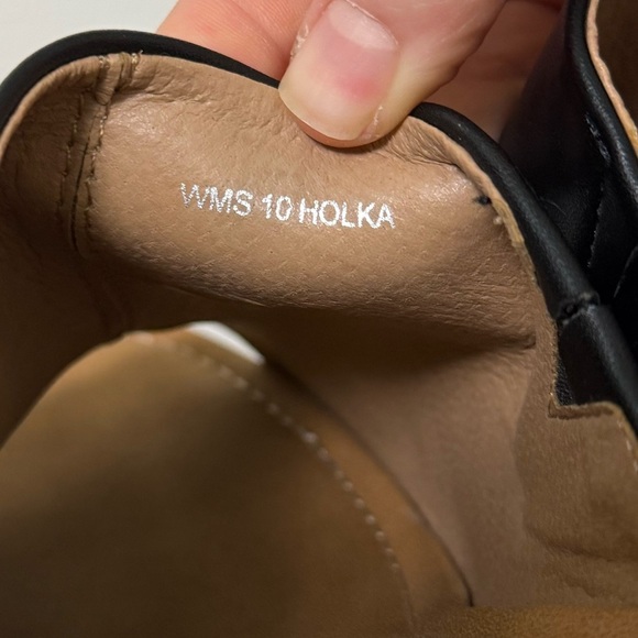 DV Dolce Vita Henna Black Holka Chunky Heel Sandal Size 10 - Picture 6 of 9